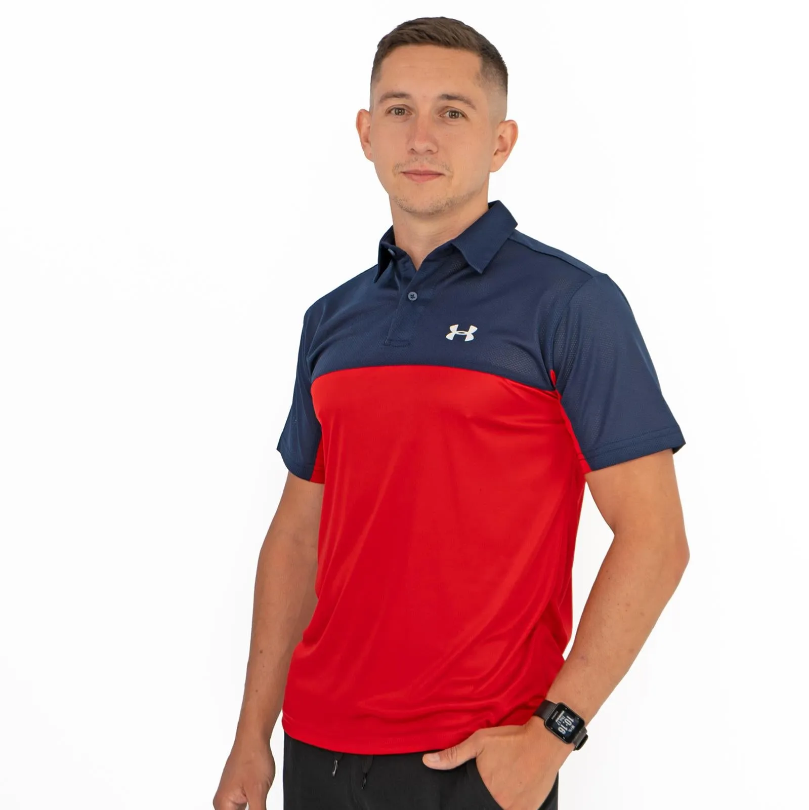 Under Armour HeatGear Colour Block Golf Polo Shirt