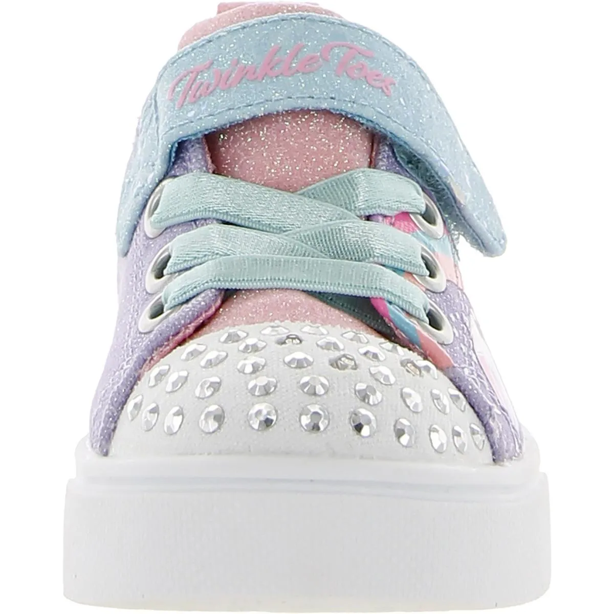 Unicorn Charmed Girls Glitter Slip On Light-Up Shoes