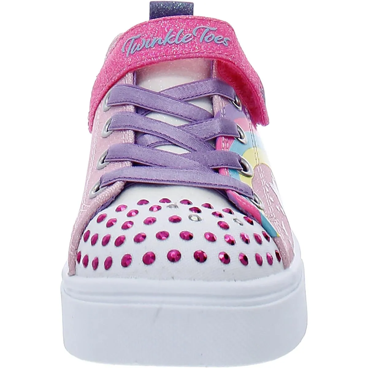 Unicorn Charmed Girls Metallic Slip On Light-Up Shoes