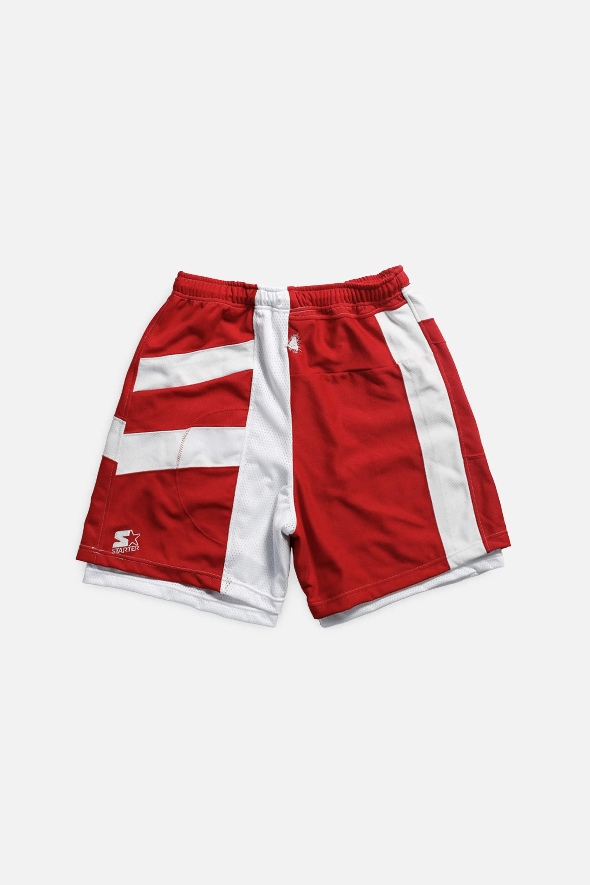 Unisex Rework Detroit Red Wings NHL Jersey Shorts - M Frankie