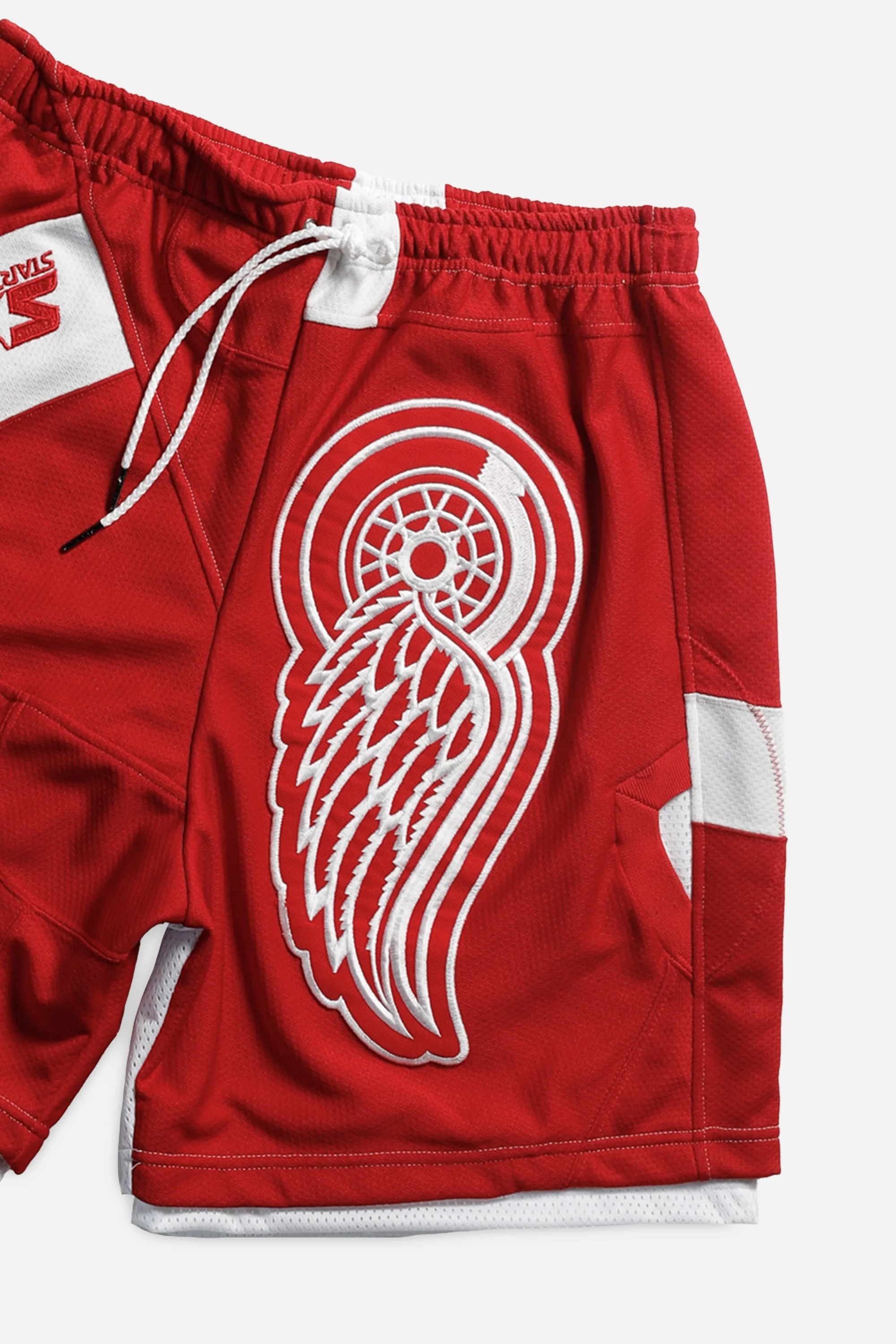 Unisex Rework Detroit Red Wings NHL Jersey Shorts - M Frankie