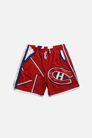 Unisex Rework Montreal Canadiens NHL Jersey Shorts - L Frankie