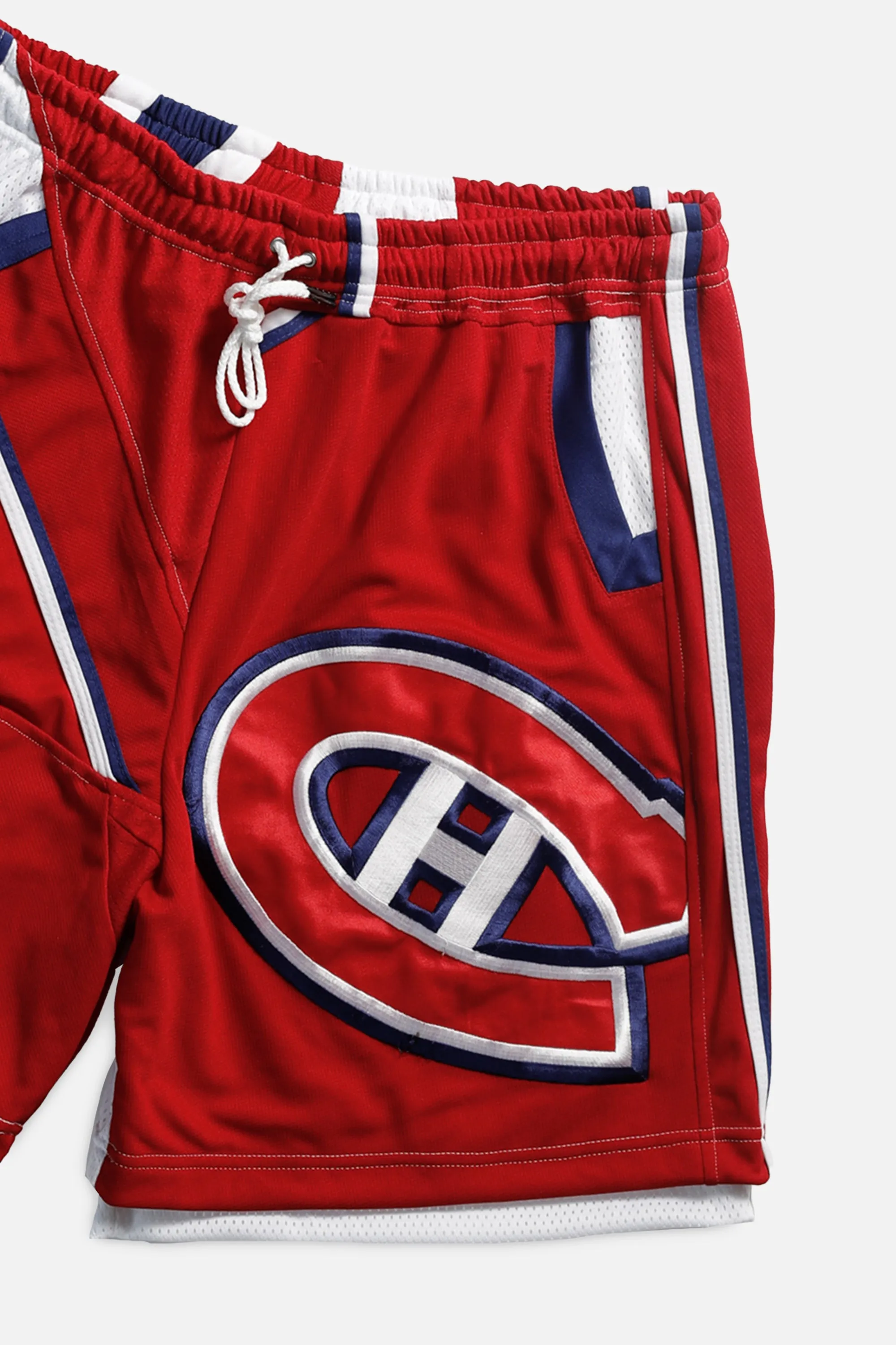 Unisex Rework Montreal Canadiens NHL Jersey Shorts - L Frankie