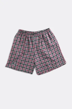 Unisex Rework Oxford Boxer Shorts - Women-M, Men-S Frankie