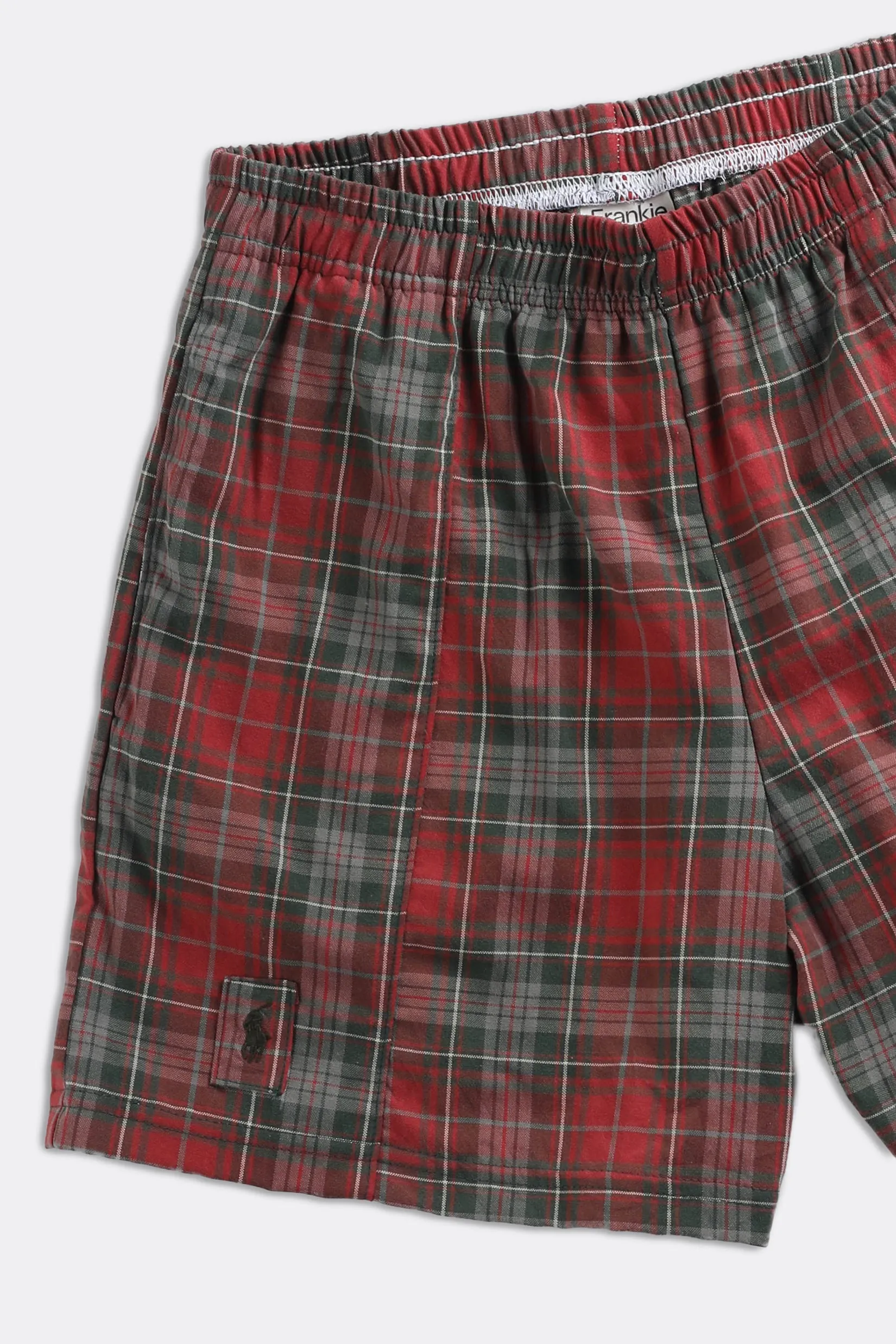 Unisex Rework Oxford Boxer Shorts - Women-S, Men-XS Frankie