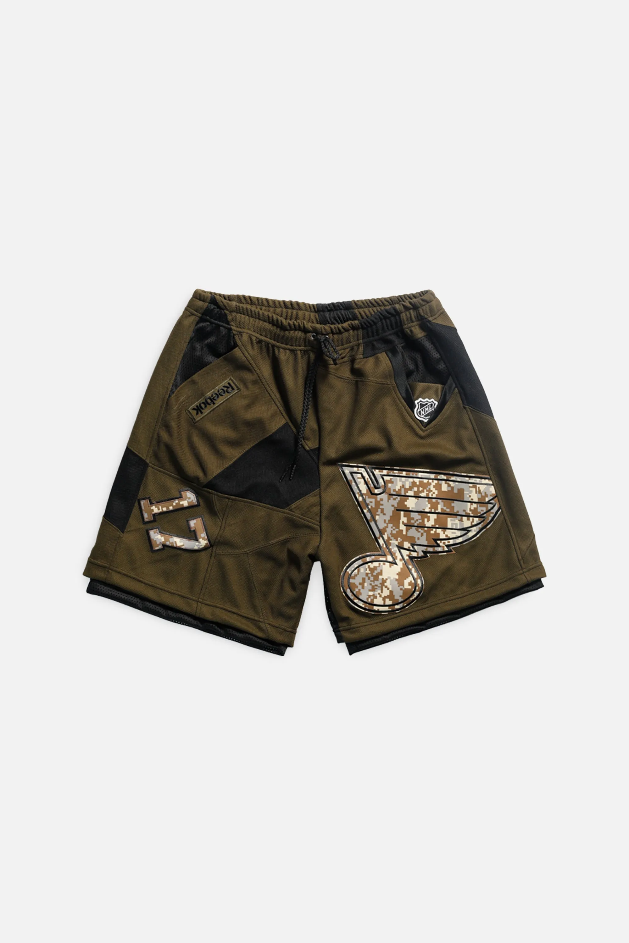 Unisex Rework St. Louis Blues NHL Jersey Shorts - L Frankie