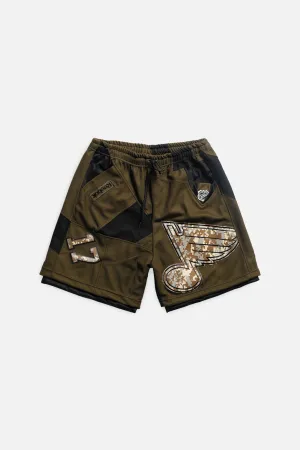 Unisex Rework St. Louis Blues NHL Jersey Shorts - L Frankie