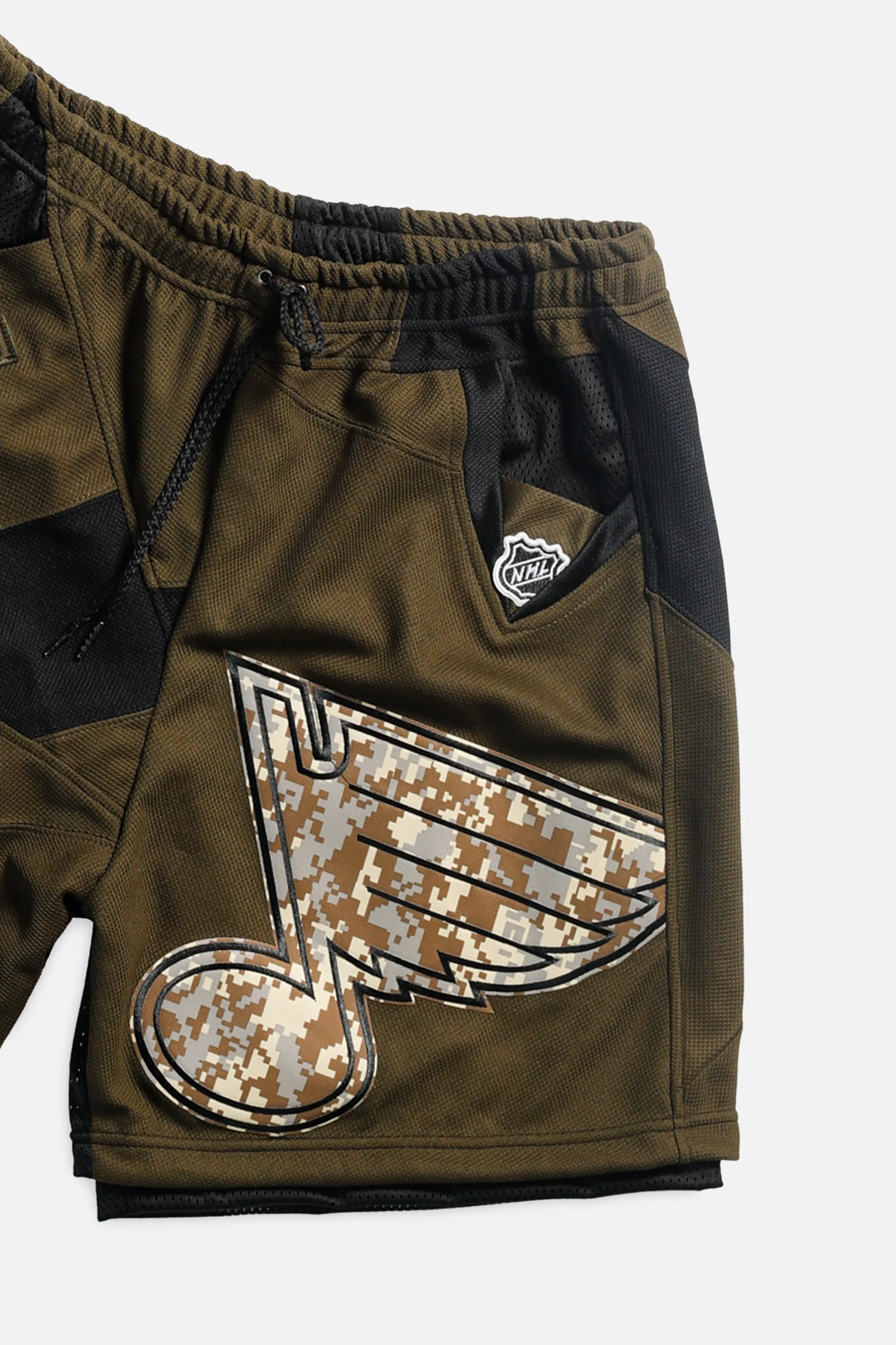 Unisex Rework St. Louis Blues NHL Jersey Shorts - L Frankie