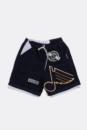 Unisex Rework St. Louis Blues NHL Jersey Shorts - Women-M, Men -S Frankie