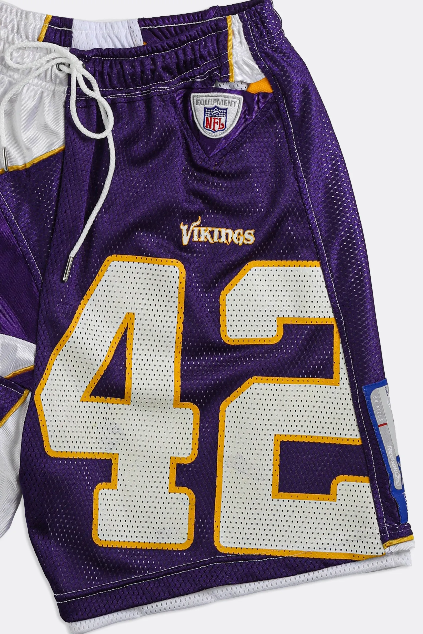 Unisex Rework Vikings NFL Jersey Shorts - Women-L, Men-M Frankie