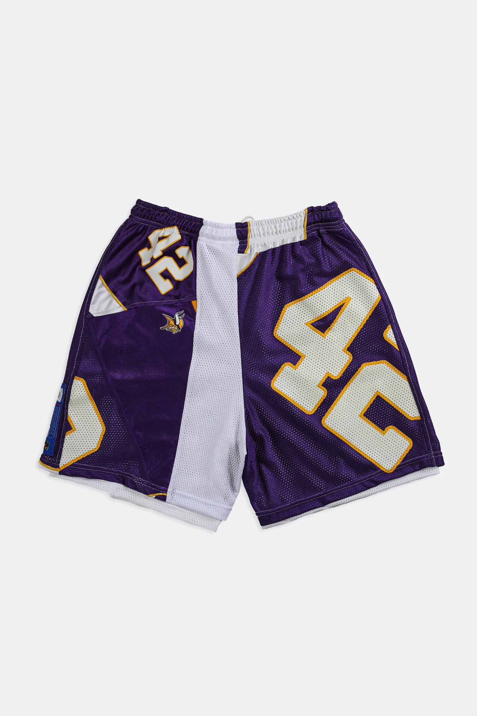 Unisex Rework Vikings NFL Jersey Shorts - Women-L, Men-M Frankie