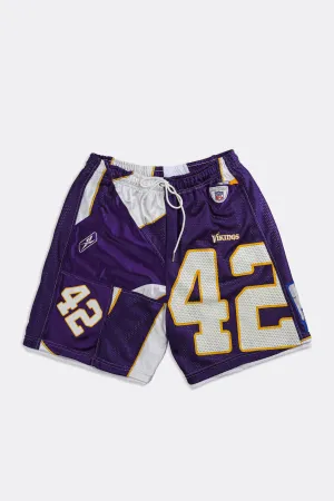 Unisex Rework Vikings NFL Jersey Shorts - Women-L, Men-M Frankie