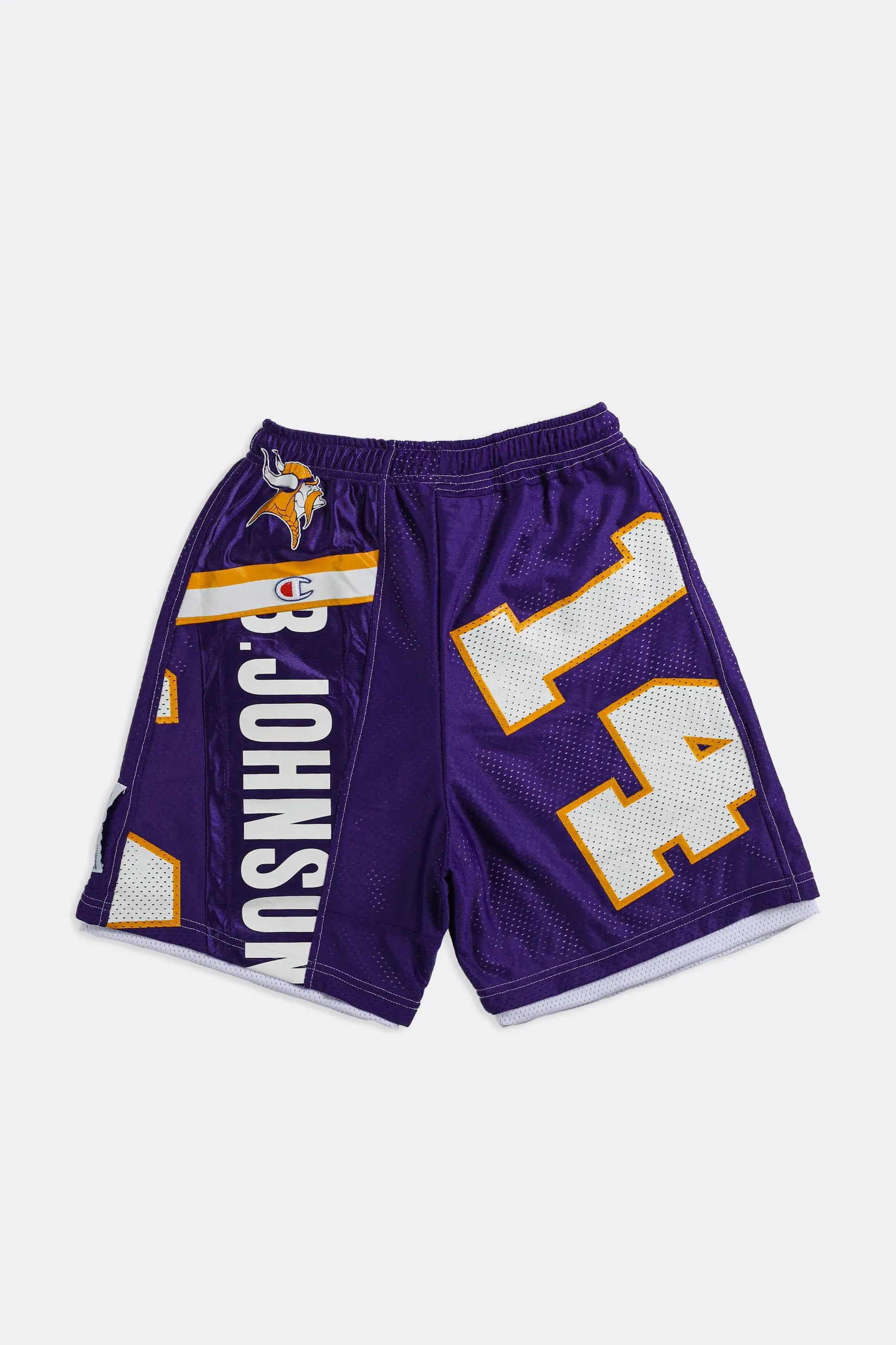 Unisex Rework Vikings NFL Jersey Shorts - Women-S, Men-XS Frankie