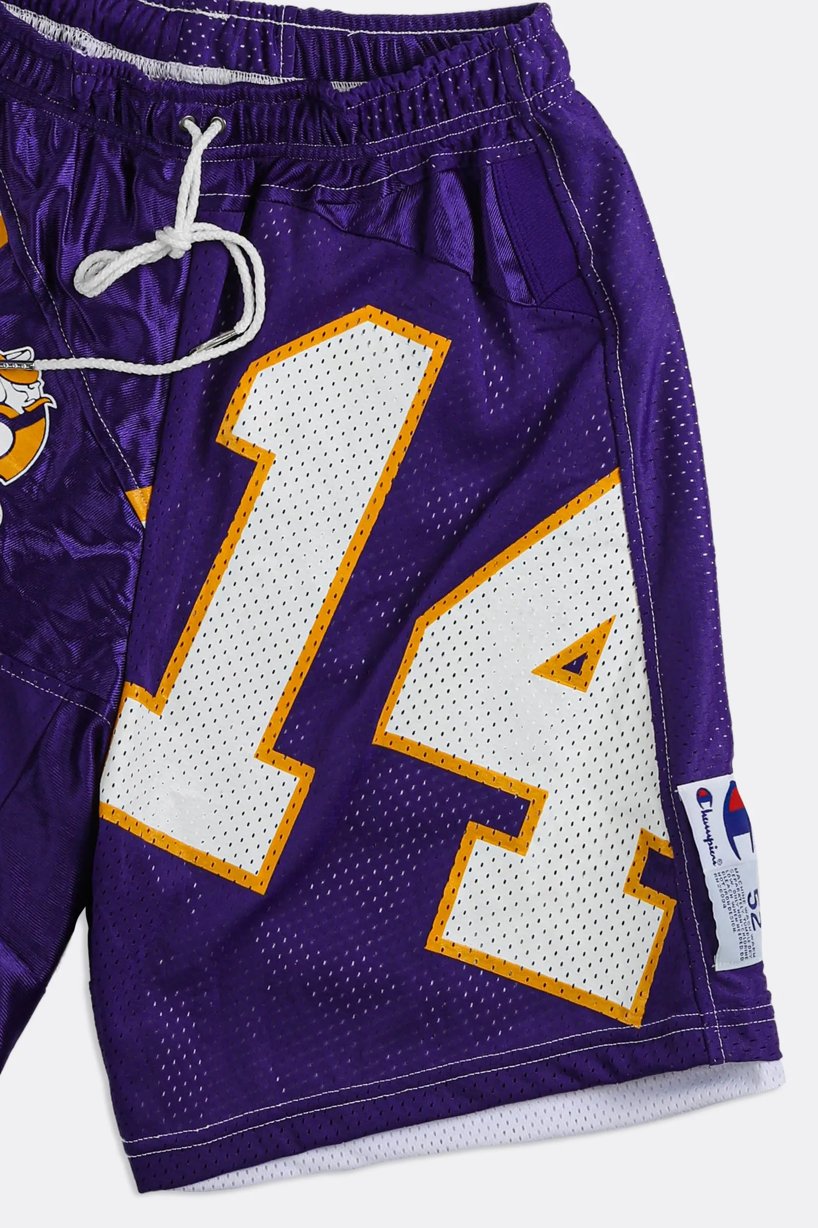 Unisex Rework Vikings NFL Jersey Shorts - Women-S, Men-XS Frankie
