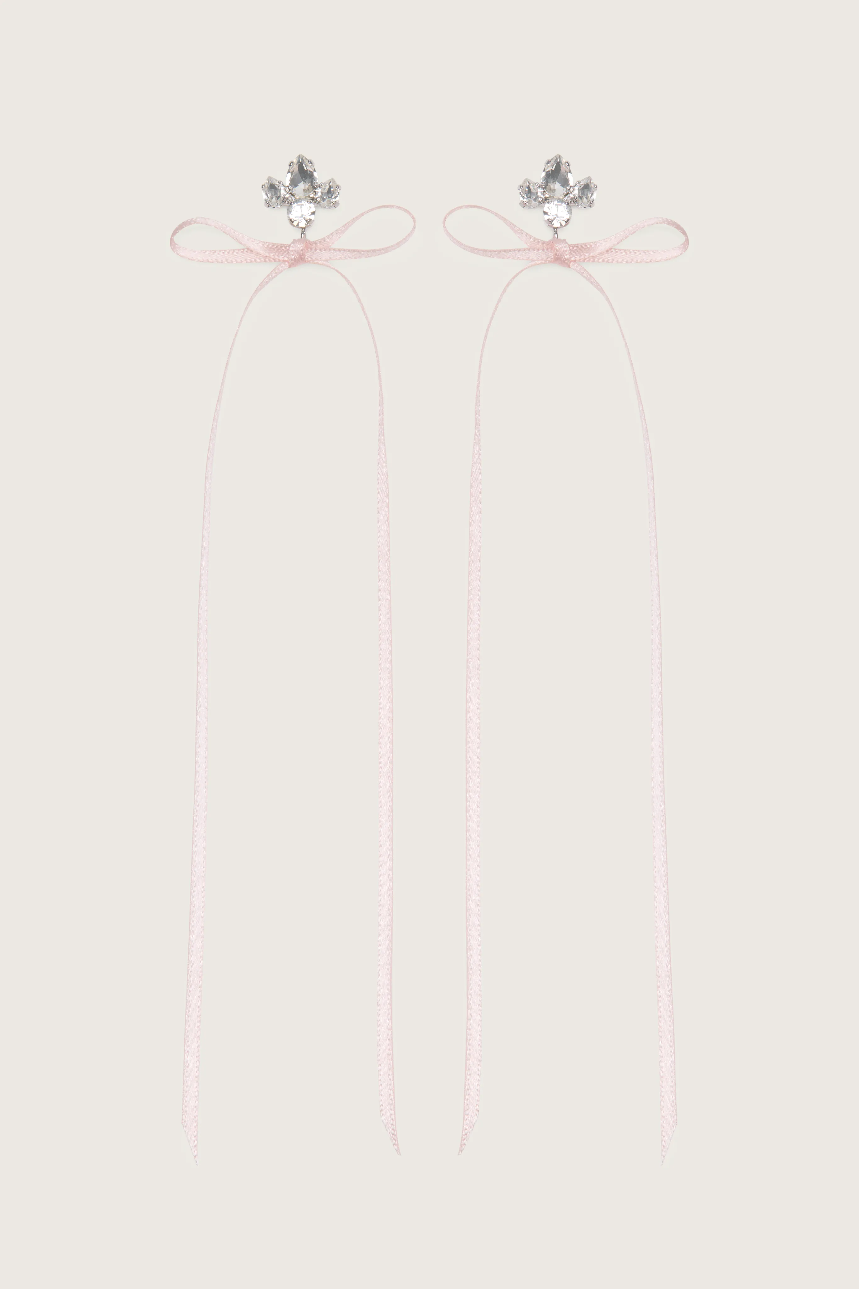 Victorian Bow Ribbon Stud Earrings