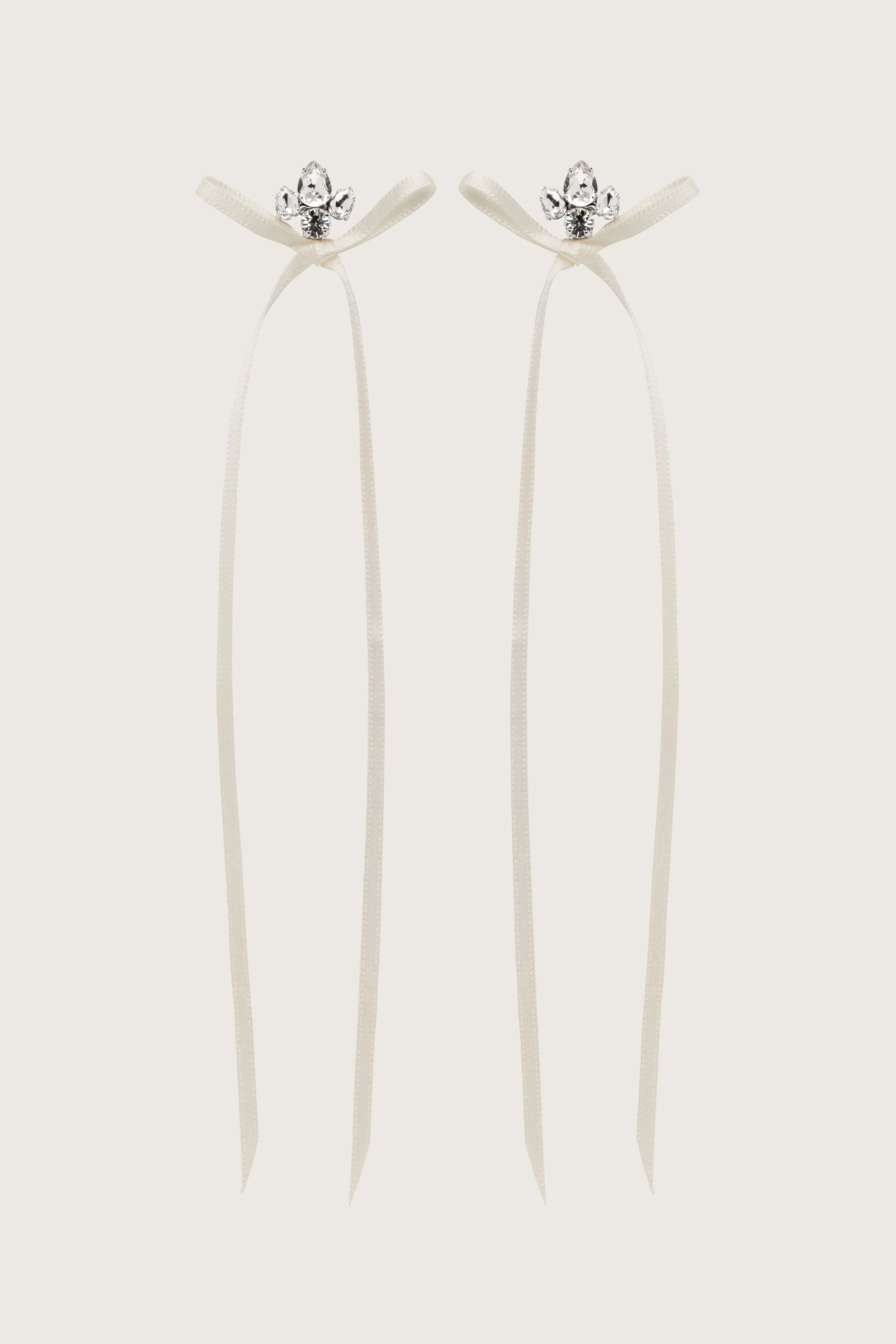 Victorian Bow Ribbon Stud Earrings