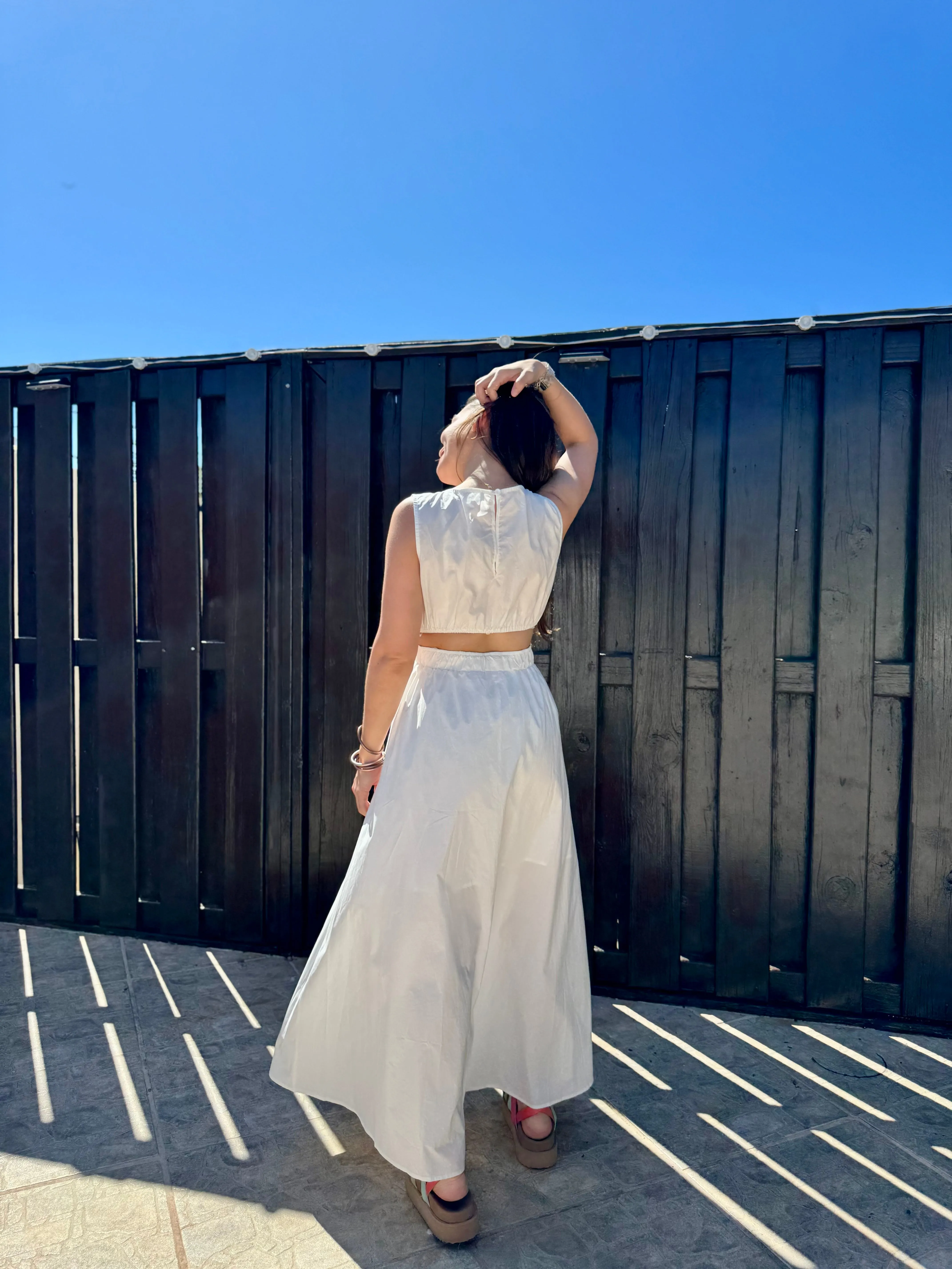 White Midi Dress