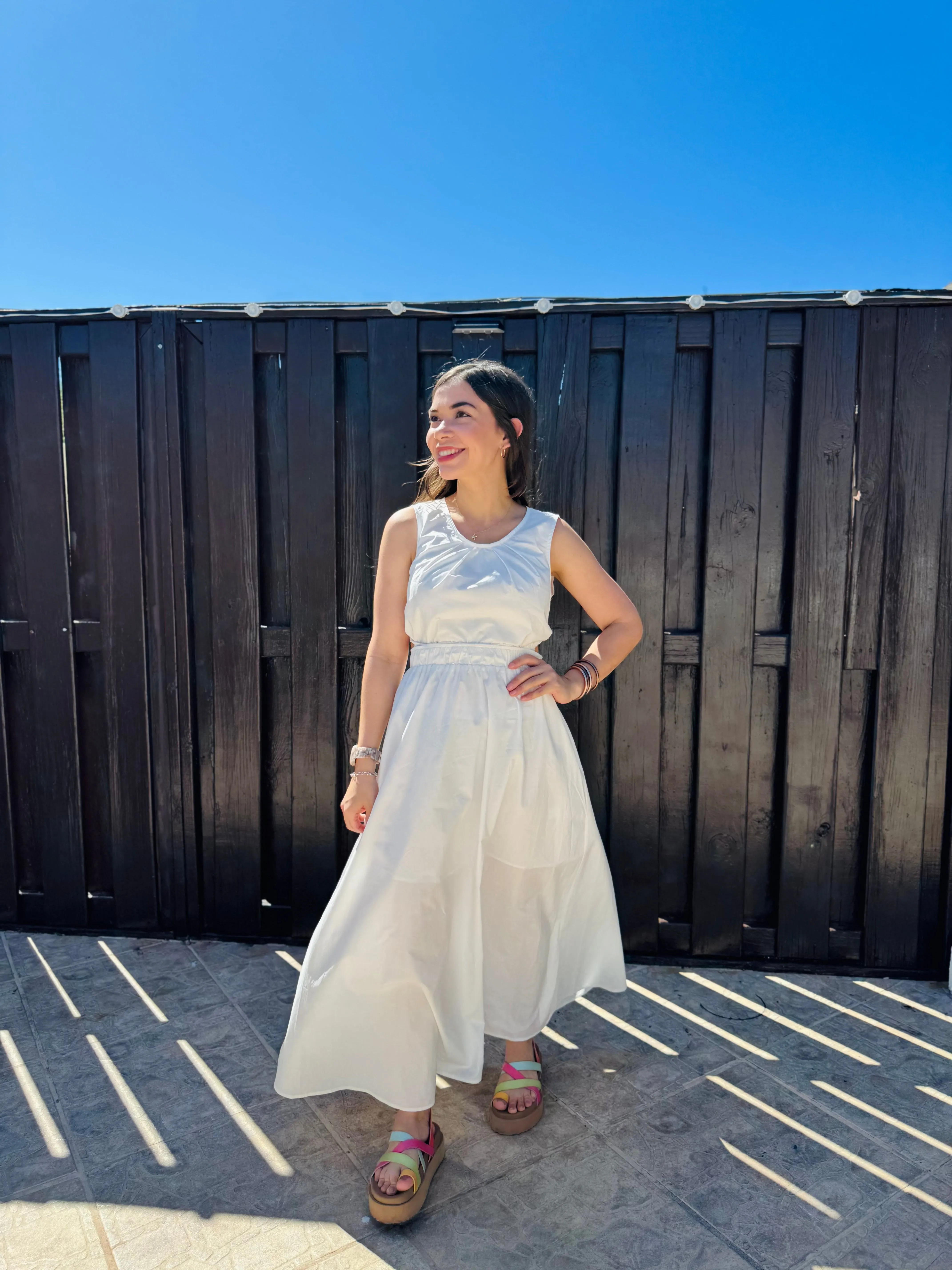 White Midi Dress