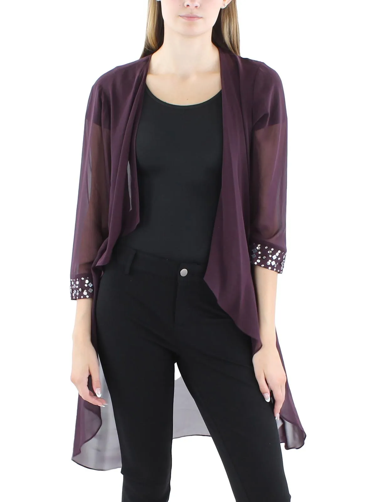 Womens Chiffon Sheer Jacket