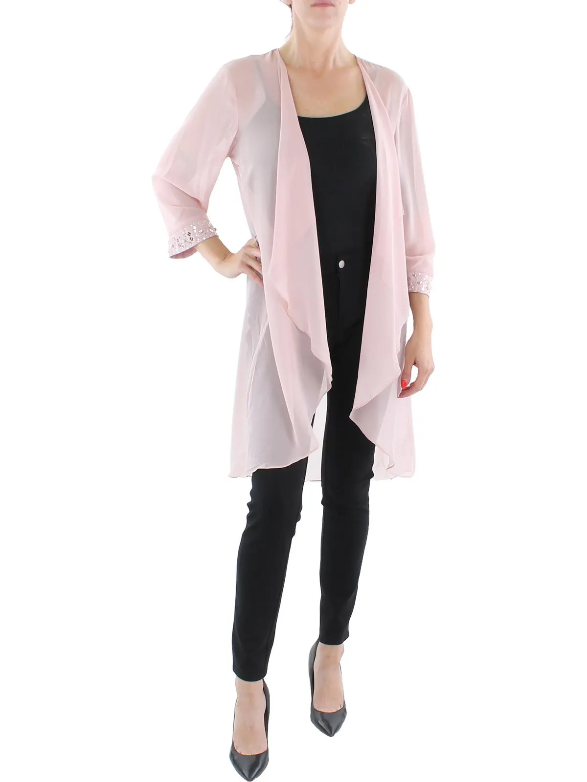 Womens Chiffon Sheer Jacket