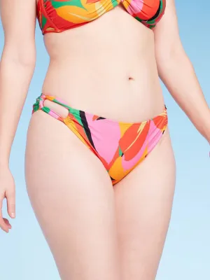 Women's Graphic Printed Bikini Bottom,Multi