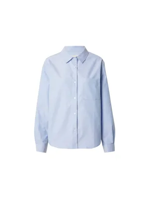 Women's Oversize Plain Chemise,Light Blue