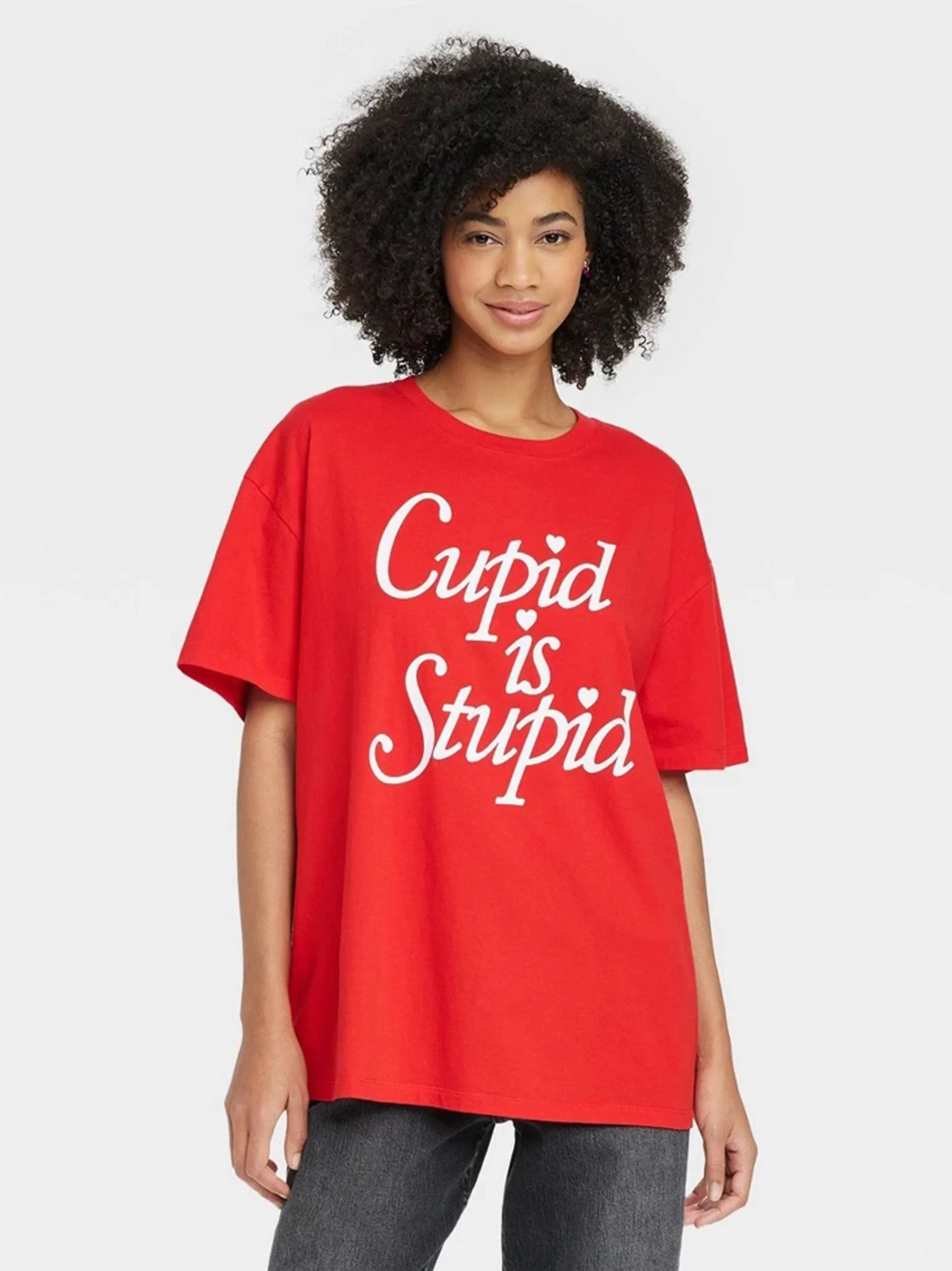 Women's Printed T-Shirt,Red